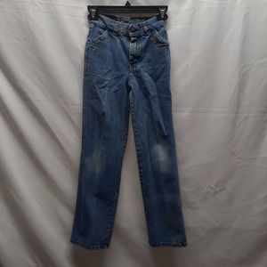 Vtg Wilkins Rumble Seats Light wash Western Rodeo Embroidered Rope & stars Jeans